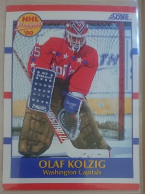 Olaf Kölzig Score Rookie - Washington Capitals - 1990 Score #392 NHL