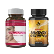 Wrinkle Remove Anti-aging Supplement & Energy Boost Brain Health Memory Support
