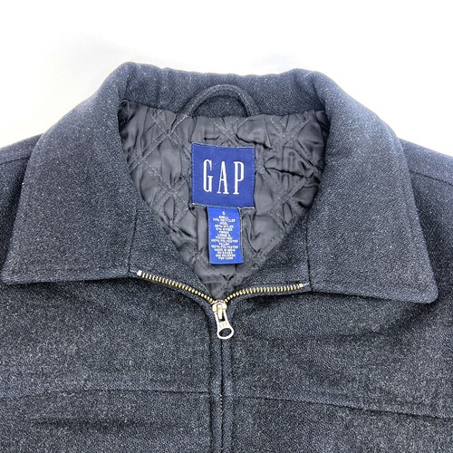 Giacca Gap uomo lana isolata con zip nera taglia S - Foto 2 di 6