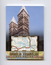 2019 UPPER DECK GOODWIN WORLD TRAVELER MAP #WT-217 LUND CATHEDRAL SWEDEN *69705
