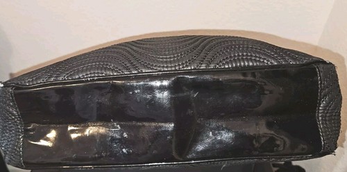 Versace Perfume Large Tote Bag Black Patent Trim - Picture 11 of 16