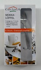 6 Mokka-Teelöffel aus Edelstahl  casa linga  NEU