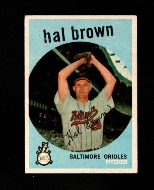 1959 Topps # 487 Hal Brown EX