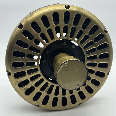 Nonworking Robbins Myers Hunter Original Fan Motor Brushed Brass Mod 22823 As-is