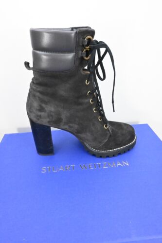 Stuart Weitzman "Kingsley Bootie" in charcoal suede size EU36.5/US6.5 BNWB - Foto 11 di 11