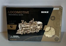 Locomotive Mechanical Gears 350 Pieces Spring Operated Laser Cut ROKR Sealed