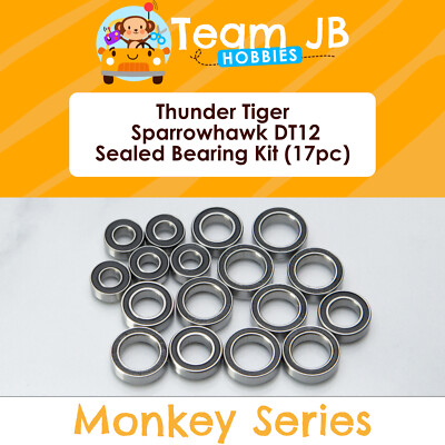 Thunder Tiger Sparrowhawk DT12 - 17 Pcs Rubber Sealed Bearings Kit