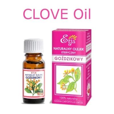CLOVE Oil 10ml Essential Oils 100% Pure Olejek Gozdzikowy ETJA