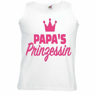 Tank Top PAPAS PRINZESSIN - JUNGGESELLENABSCHIED - FUN SHIRT - PARTY - STIMMUNG