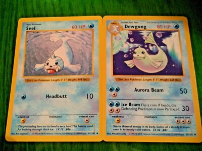 Seel&Dewgong 1st edition shadow less