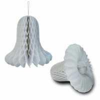 2 X Wabenglocke Weiß 30 Cm Hochzeitsdeko Deko Wabenball Pompoms Wabendeko
