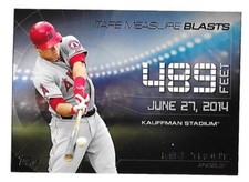 2015 Topps Update Tape Measure Blasts Mike Trout