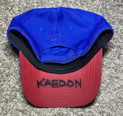 Starter Boy’s Ball Cap Strap Back Hat Solid Blue Blank Adjustable Size o/s - Picture 13 of 18