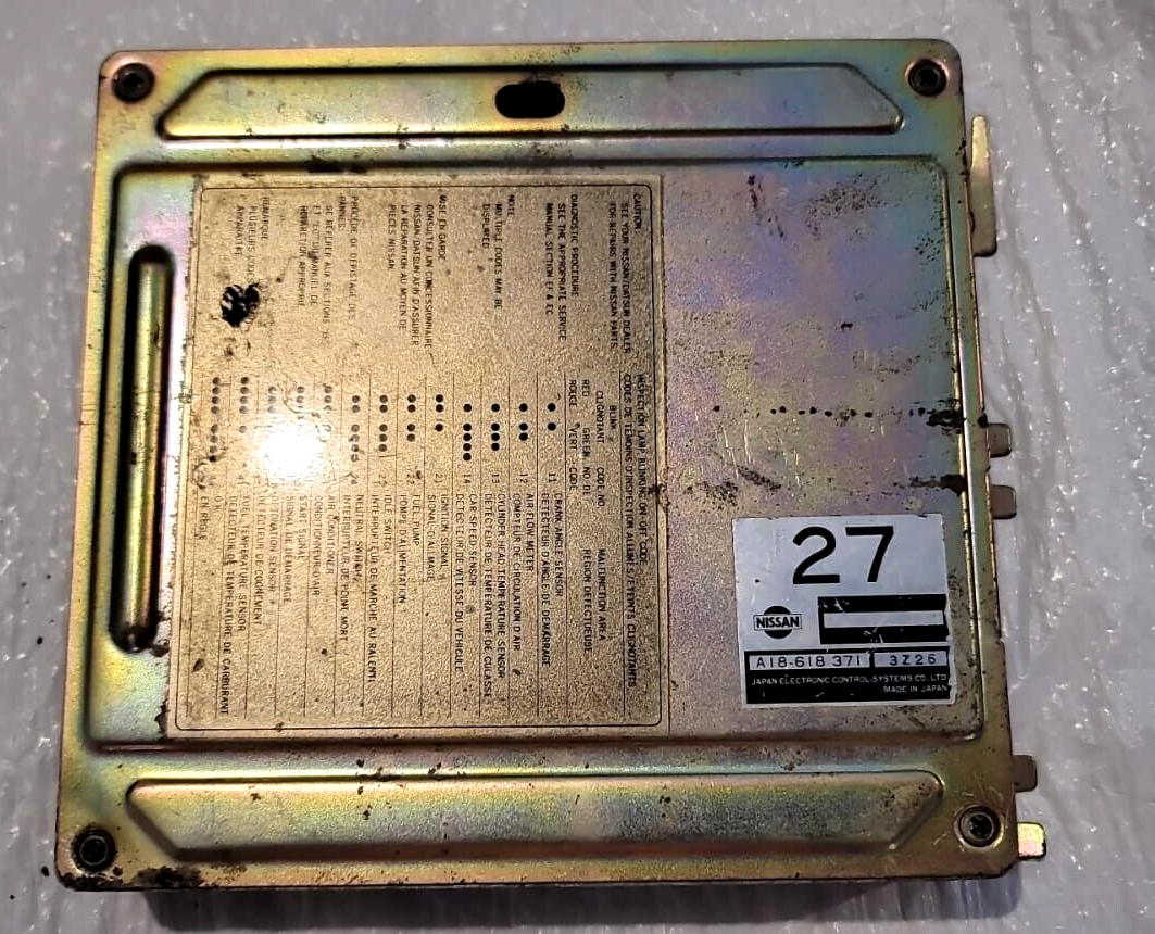 Nissan 300zx Turbo 1984 Engine Computer ECU ECM A18 618 371 Nissan 300zx Turbo 1984 Engine Computer ECU ECM A18 618 371