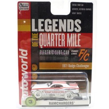 NEW Auto World 4Gear Ramchargers 70 Dodge Challenger Funny Car iWheels HO Slot