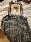 2 Pinafore Apron Dresses for Women, Cute Floral Chef Aprons with Pockets
