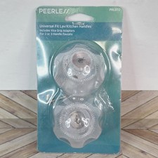 Peerless universal kitchen  lavatory faucet Knob handles clear acrylic finish