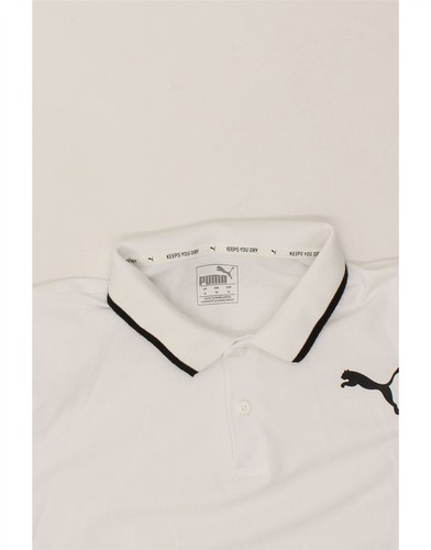 PUMA Mens Polo Shirt XL White Cotton AD15 - 第 3/3 張圖片