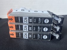 Genuine Canon CLI-226BK Ink Black 3 Pack