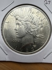 1923 Peace Dollar - BU - As Shown! (#2742)