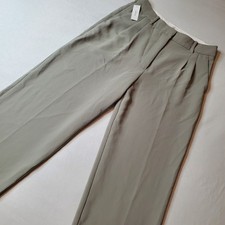 Aritzia Wilfred Women's Size 10 NWT Effortless Wide Leg Crepe Pant Basalt Grey