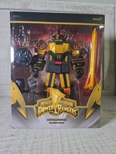 Super 7 Mighty Morphin Power Rangers Ultimates  MEGAZORD Black & Gold Figure NEW