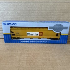 Bachmann Silver Series 56' ACF Center-Flow Hopper - Shell Oil Co. - HO Scale NIB
