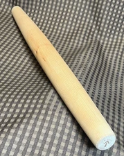 J.K. Adams Plain Wood 20.5" Maple French Rolling Pin Tapered Dowel Pastry Baking