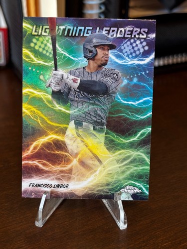 2025 Topps Chrome Lightning Leaders Francisco Lindor #LL-7 SSP Mets Case Hit