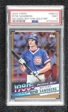 2020 Topps Decades Best Chrome Gold Refractor 27/50 Ryne Sandberg PSA 9 MINT b4d