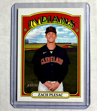 Sp- 2021 Topps Heritage High Number #701- Zach Plesac Short Print Sp