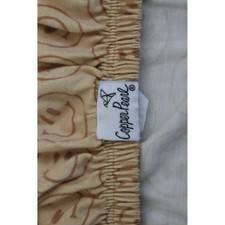 Copper Pearl Vance Smiley Face Fitted Crib Sheet Tan Brown Knit Nursery Bedding