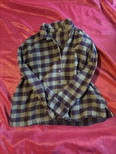 Buffalo Plaid Shirt Jacket Womens Green Navy ...