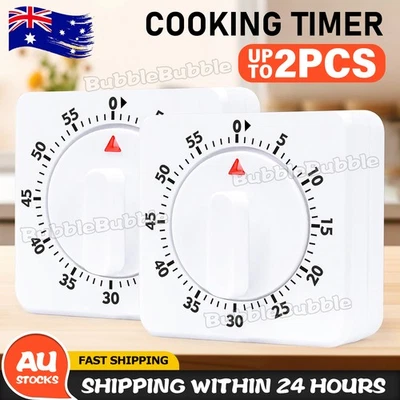 Kitchen Timer Egg Square Shaped Kitchen Cooking Timer Mechanical Alarm 60Min NEW - image 1 of 4
