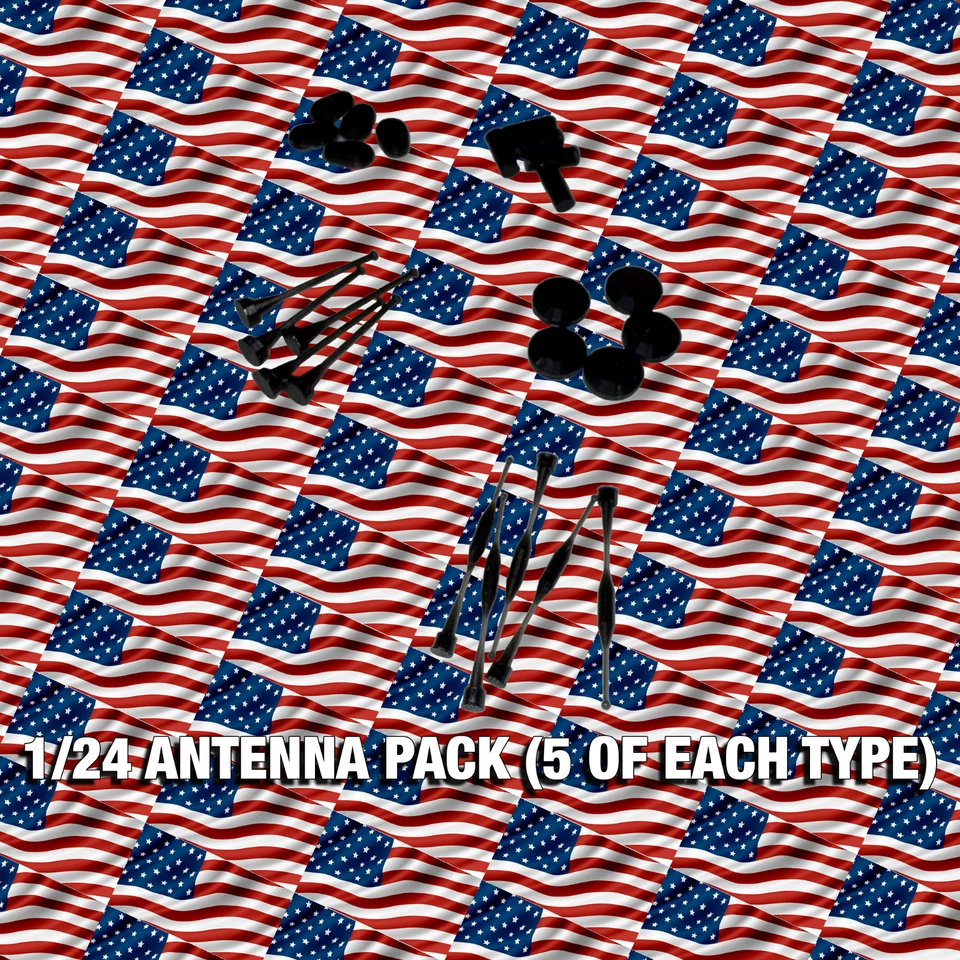 1/24 Diecast Fire/EMS/Police Antenna & GPS Puck Pack ( 5 of each type) - Image 4 of 4