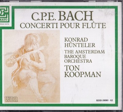 C.P.E. Bach, K. Hünteler, Ton Koopman - Concerti.. 2xCD Box-Set, Erato, Japan
