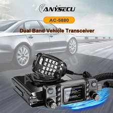 QYT AC-5880 50W Mobile Radio Dual Band UHF VHF 136~174 400-490 MHz Walkie Talkie