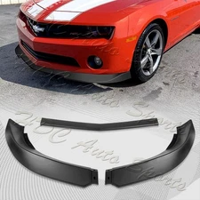 For 2010-2013 Chevrolet Camaro V6 Matt Black Front Bumper Lip Body Kit Spoiler