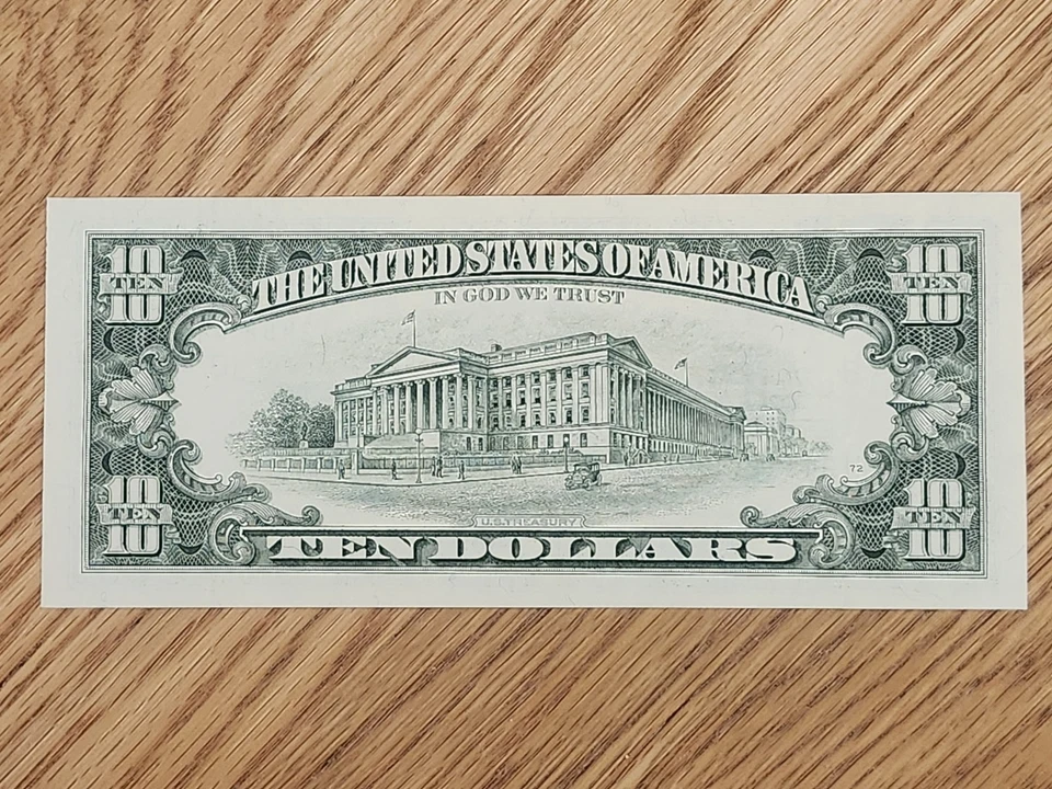 1995 $10 "STAR NOTE" GEM/UNC ST LOUIS #H04512482* 2 OF 3 CONS SERIAL NUMBERS - Image 2 of 4