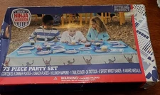 Official American Ninja Warrior 73 Piece Party Set For 8 - New, Damaged Box L@@K