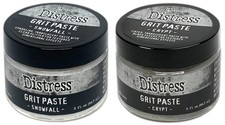 Tim Holtz Distress Grit Pastes - Snowfall and Crypt - 2 Seasonal Limited Edition