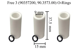 3-pack Pompe générale 52040009 Remplacement CERAMIC PISTON 15mm Ajustements EZ TX Pompes