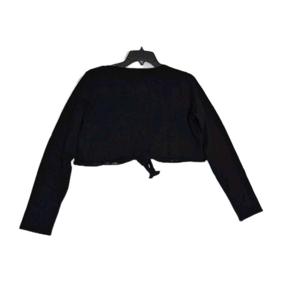 Evie женские болеро размер M шелковая смесь бисер цветочный вышивка черный (48 - Изображение 3 из 4