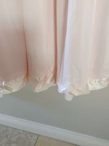 Vintage Claire Sandra by Lucie Ann Robe Women Medium Zippered Front Pink Tie - Picture 6 of 6