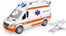 , Ambulanza Play City Scala 1:12, Giocattolo Pronto Intervento per Bambini, Veic