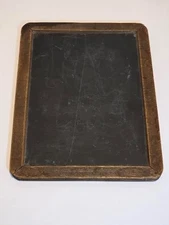 Antique Slate School Chalk Board Turn of the century