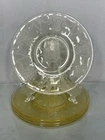 VINTAGE! SET of 4!!  Anchor Hocking Cameo Ballerina Yellow Glass Plates 6"