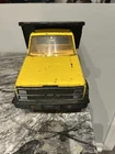 vintage metal tonka dump truck yellow