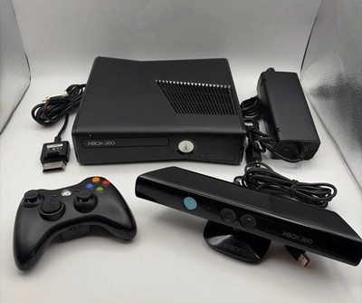 Microsoft Xbox 360 S Model 1439 4GB Console W Controller & Kinect Tested Works