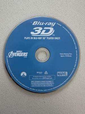 The Avengers Blu-ray 2012 3D Marvel - Ships In An Old Redbox Case